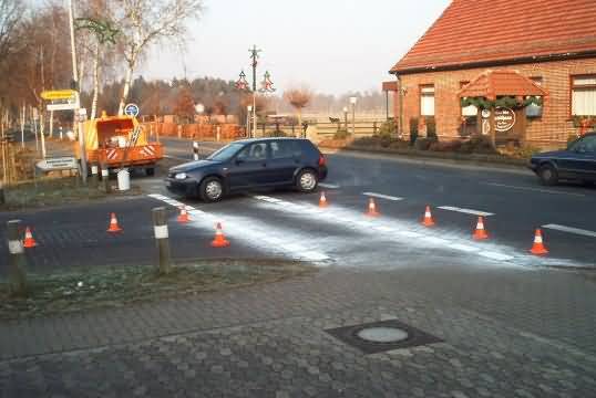 Blockmarkierung wird aufgetragen